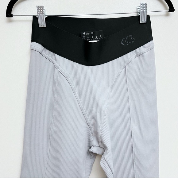 NEW Reebok Cardi B Thick Rib Tights GRAY HC5280 training pants Women’s Medium - Picture 4 of 11